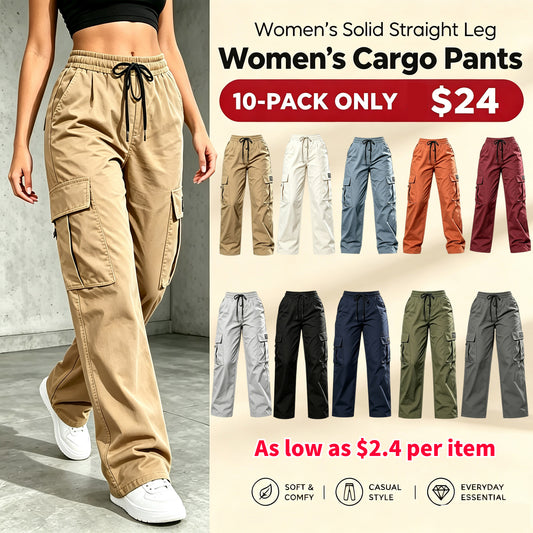 [LAST DAY SALE] Women’s Cargo Pants High Waist Loose Fit