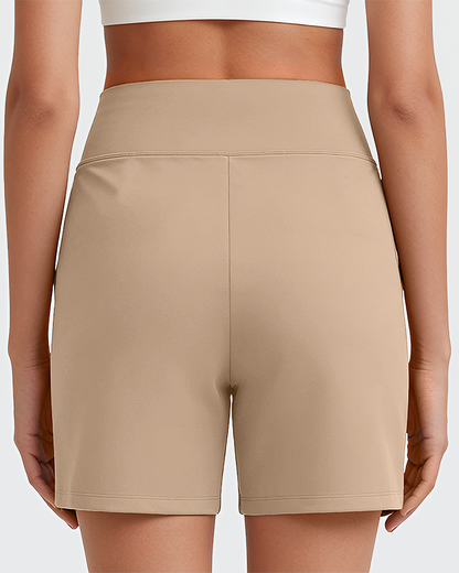 CLEARANCE SALE🔥Women's High-Waisted Athletic Bermuda Shorts with Pockets