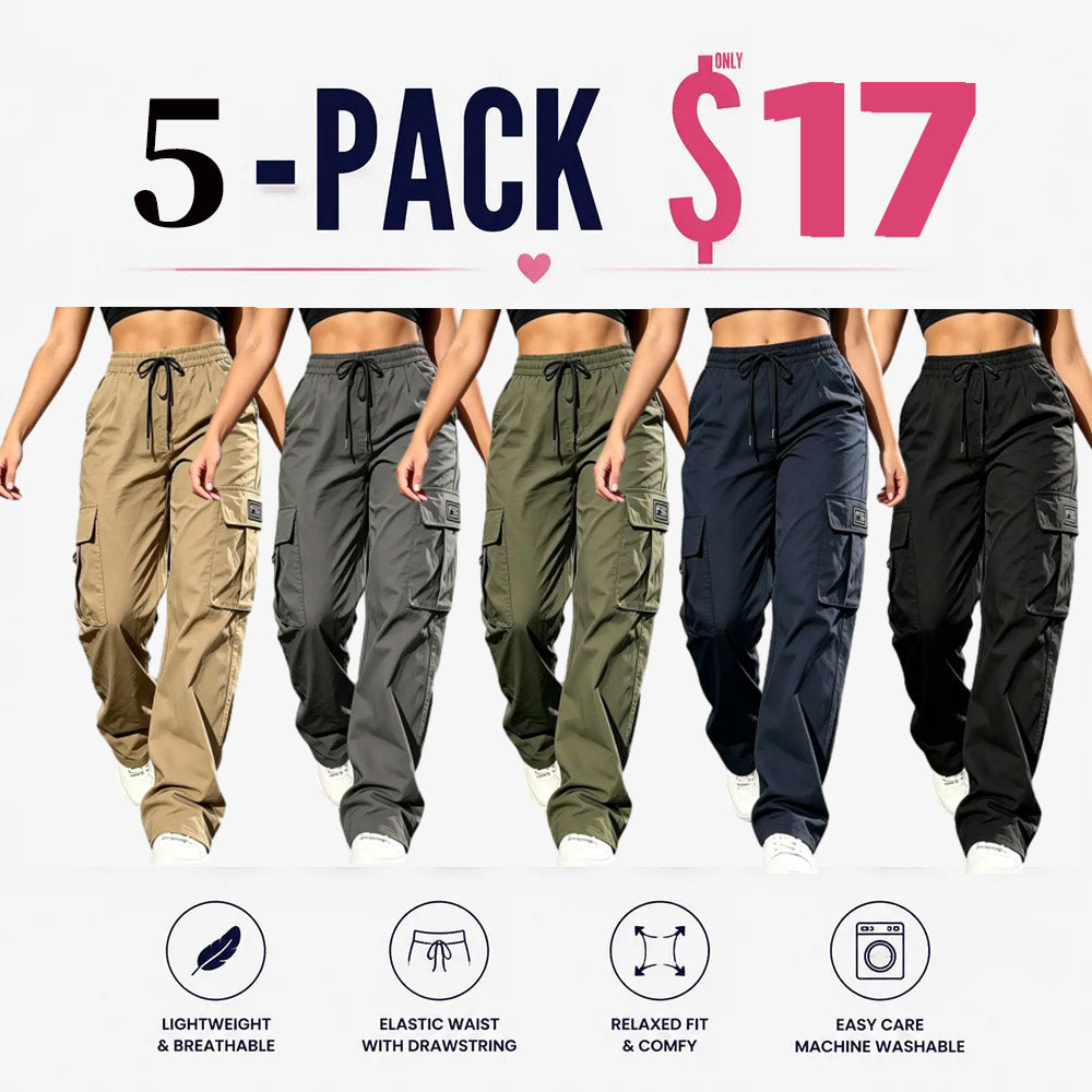 [LAST DAY SALE] Women’s Cargo Pants High Waist Loose Fit
